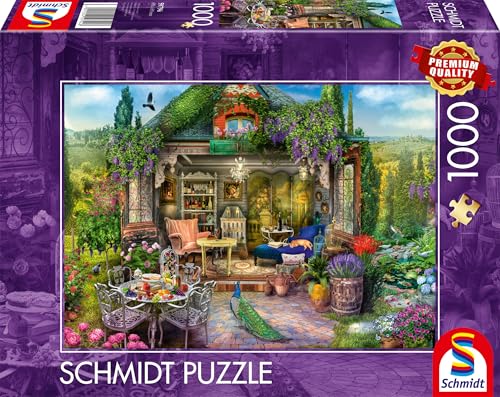 Schmidt Spiele 59794 La Felicità Della Casetta In Giardino Nei Vigneti, Puzzle Da 1000 Pezzi, Multicolore
