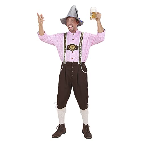 Widmann Milano Party Fashion - Costume Da Bavarese, Pantaloni Tradizionali Da Uomo, Camicia, Festa Popolare, Festa Della Birra, Carnevale