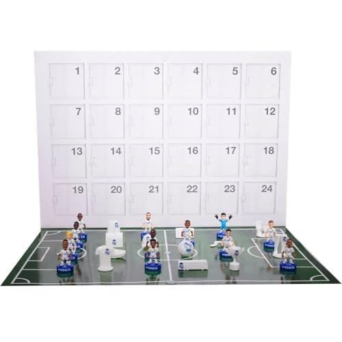 Bandai, Minix Collectible Figurine, Super Pack Real Madrid, Calendario Dell'Avvento Con 12 Giocatori E 12 Sorprese Idea Regalo Per Bambini E Adulti, F
