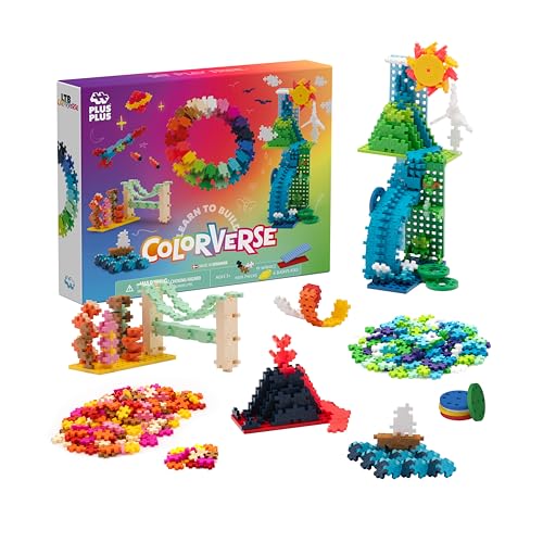 Plus-Plus 3972 Geniale Giocattolo Da Costruzione, Learn To Build Colorverse Superset, Mattoncini Da Costruzione Creativi, Set Da 1016 Pezzi