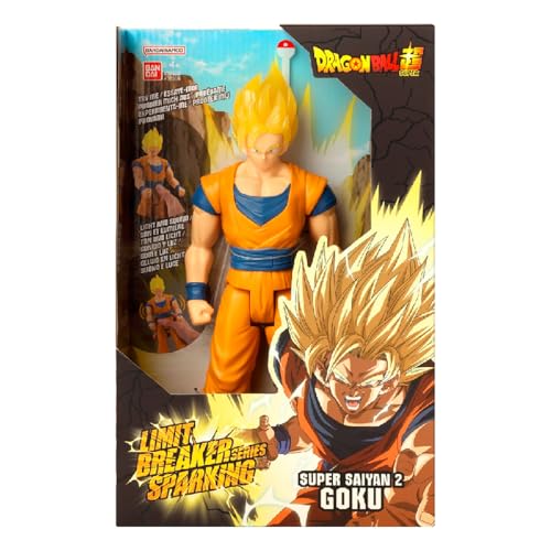 Bandai Dragon Ball Figura Limit Breaker Series Sparkling Ss2 Goku 30 Cm, Con Luce E Suono Di Battaglie, Basata Sul Videogioco Dragon Ball Sparkling Ze