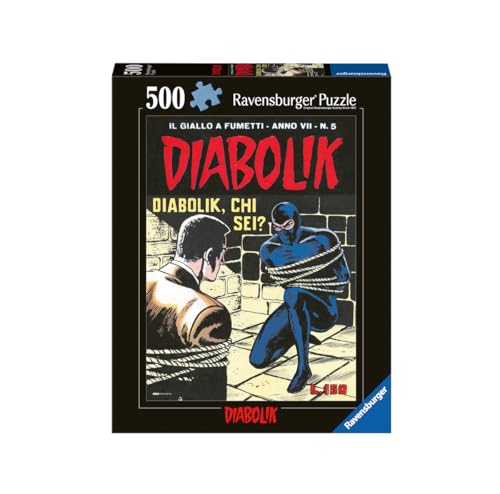 Ravensburger - Puzzle Diabolik, Puzzle 500 Pezzi Adulti, Puzzle Adulti, Puzzle 500 Pezzi Ravensburger, 49X36Cm