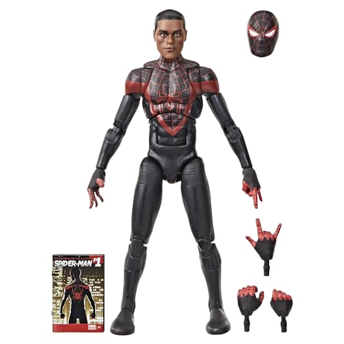 Marvel Hasbro Legends Series, Action Figure Di Ultimate Miles Morales Di Spider-Man