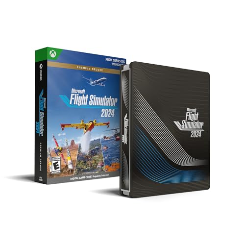 Microsoft Flight Simulator Premium Deluxe Steelbook Edition | Codice Digitale Per Pc E Xbox Series X | S