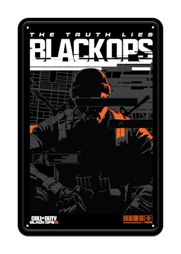 Dpi Merchandising Gmbh Targa Metallica "Black Ops 6", 20 X 30 Cm