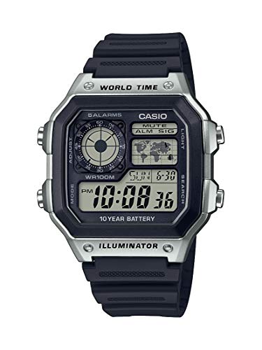 Casio Orologio Digitale Al Quarzo Giapponese Uomo Con Cinturino In Resina Ae-1200Wh-1Cvcf