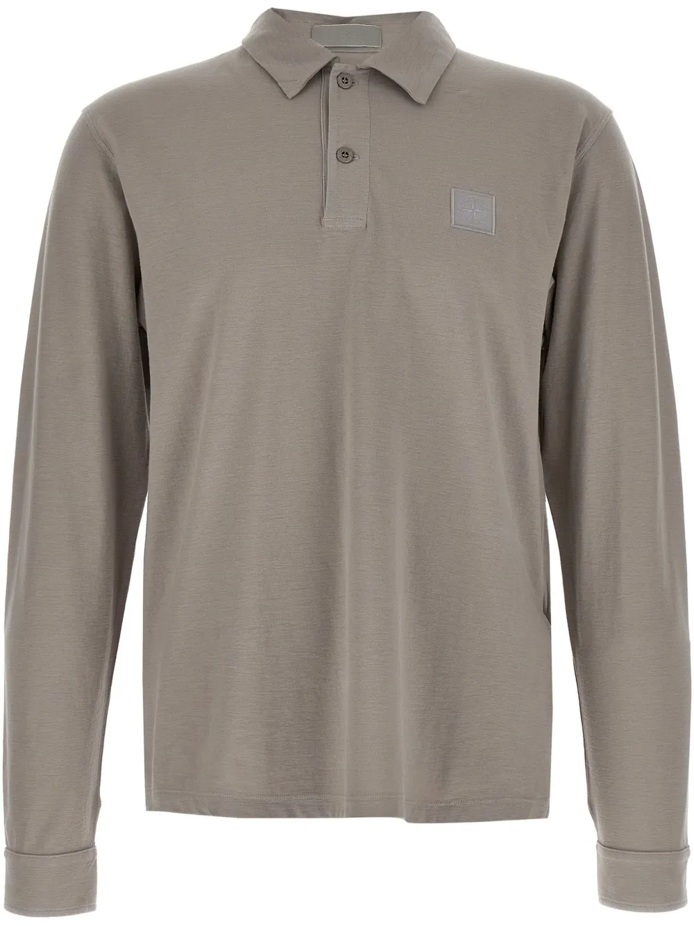 Stone Island Logo badge polo shirt - Grigio