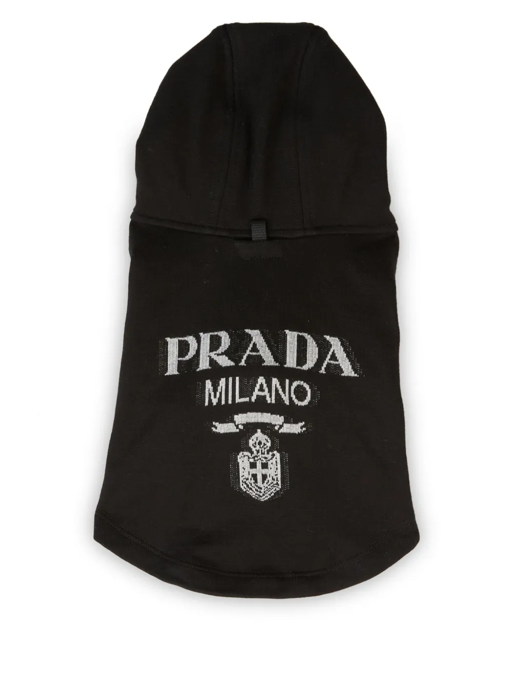 Prada logo-jacquard pet coat - Nero