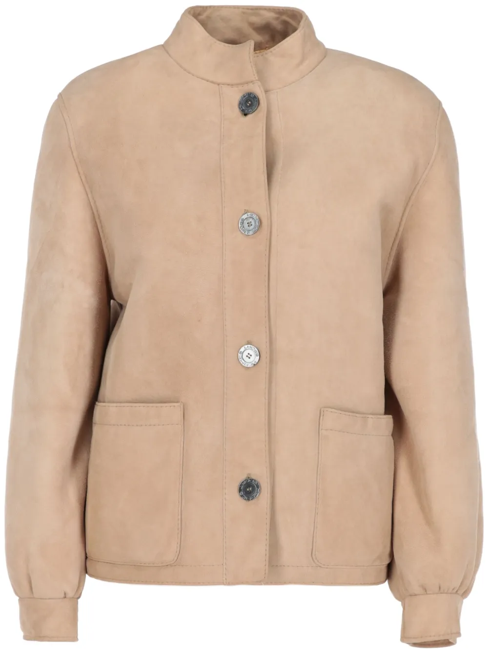 Hermès Pre-Owned 2000s suede jacket - Toni neutri