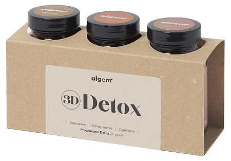 Algem Natura 3 D Detox Pack Composto Da 3 Prodotti : Algem Supreme Zenzero 50 Compresse + Algem Supreme Lipos 40 Capsule + Algem Supreme Hepur 40 Caps