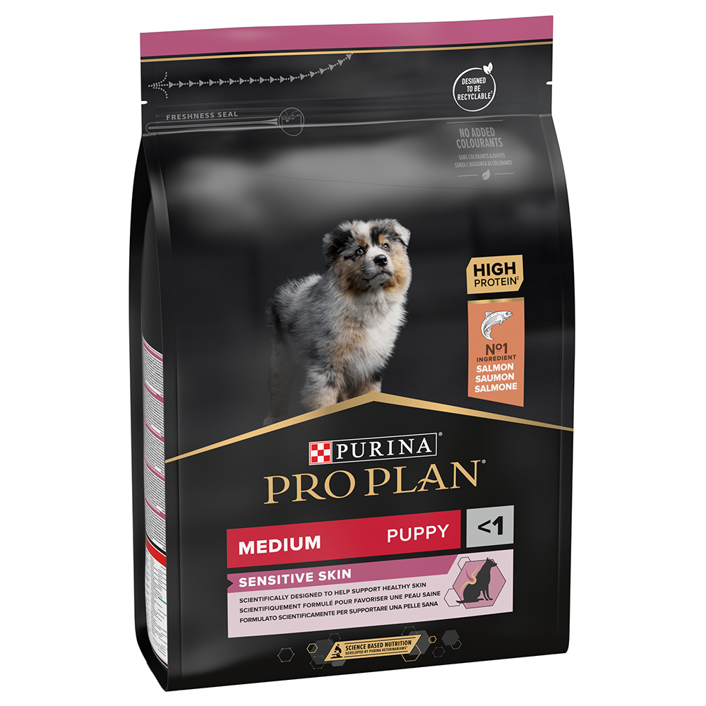 PURINA PRO PLAN Medium Puppy Sensitive Skin Crocchette per cane - 3 kg