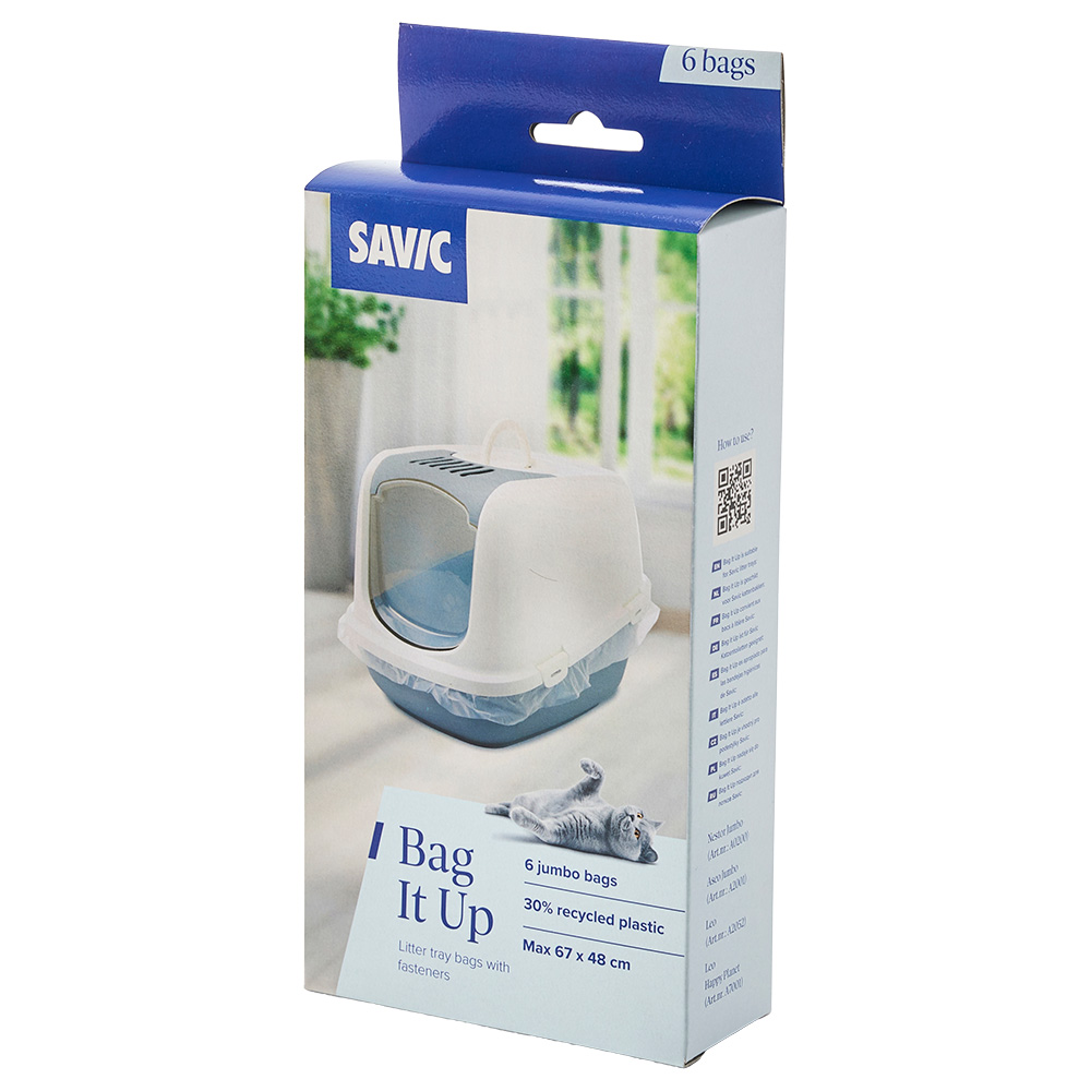 Sacchetti igienici Savic Bag it Up Litter - Jumbo - 6 pz