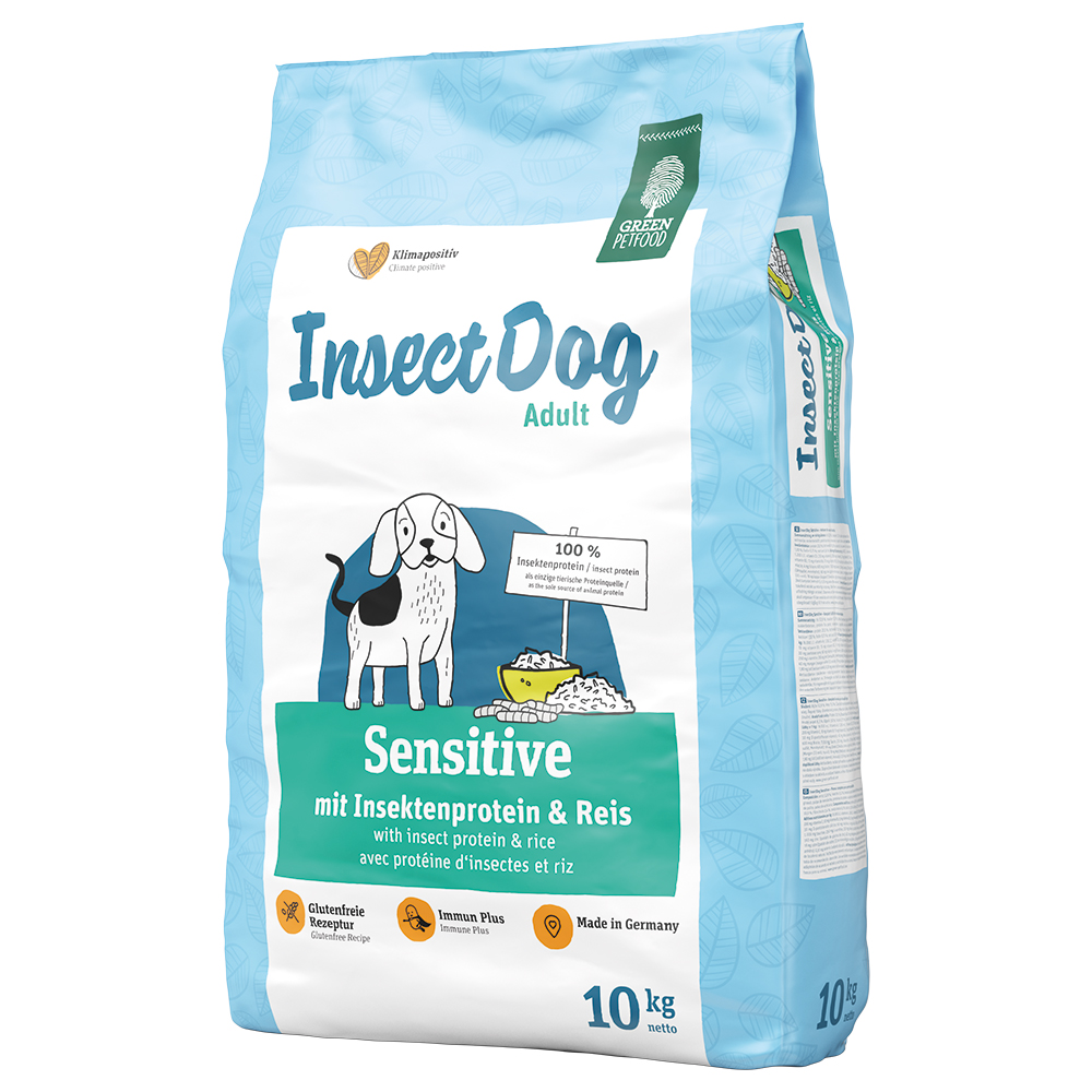 Green Petfood InsectDog Sensitive Alimento secco per cani - 10 kg