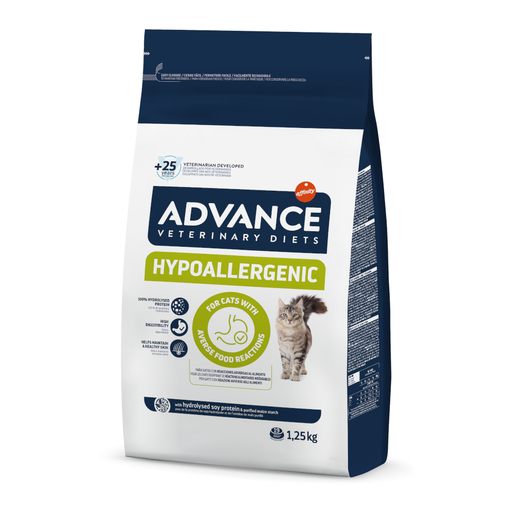 Advance Veterinary Diets Hypoallergenic Feline Crocchette per gatti - 1,25 kg
