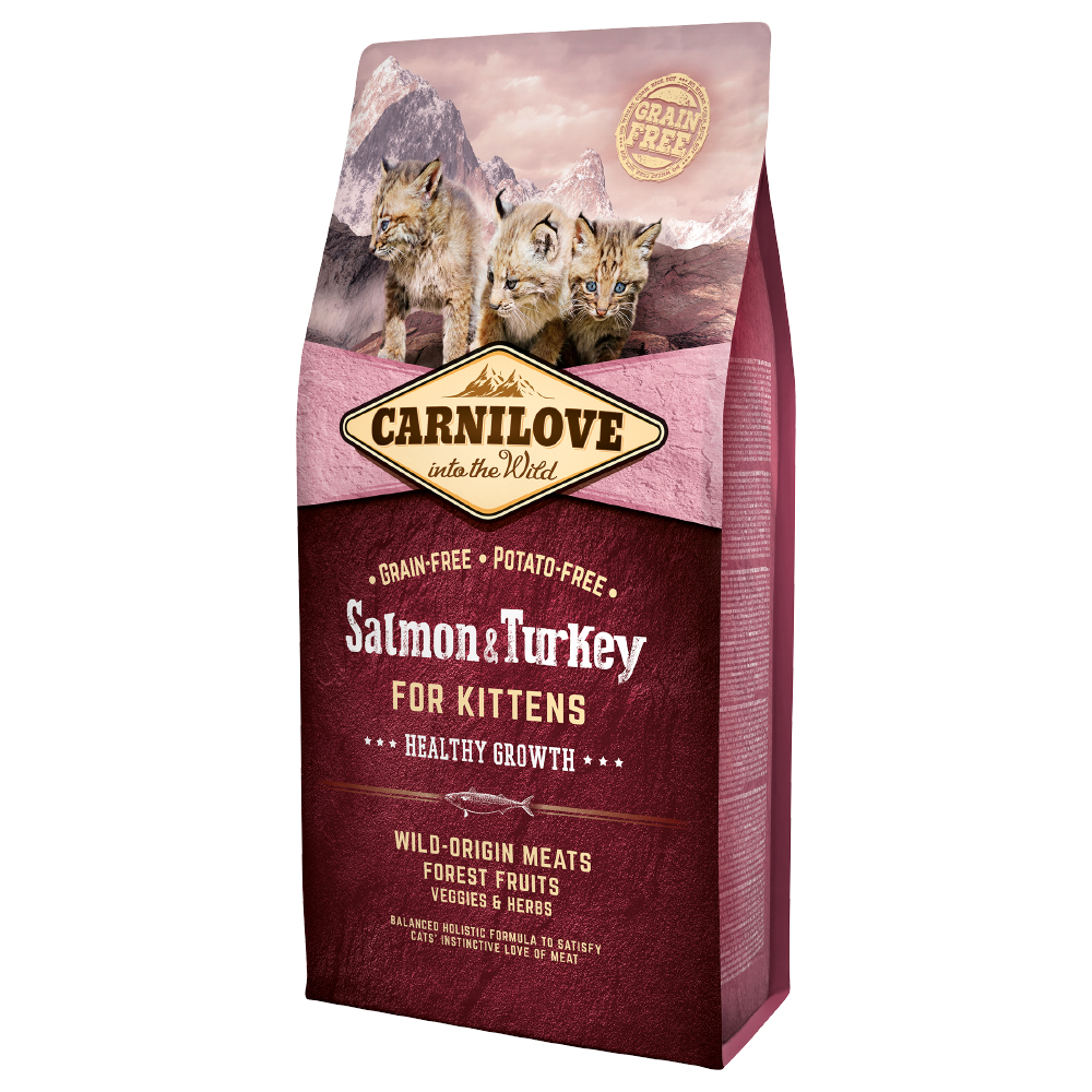 Carnilove Kitten Healthy Growth Salmone & Tacchino Crocchette per gattini - 6 kg