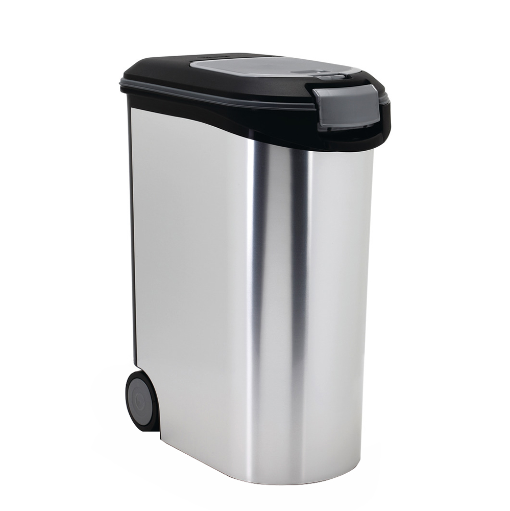 Contenitore per crocchette Curver Metallic - fino a 20 kg di crocchette