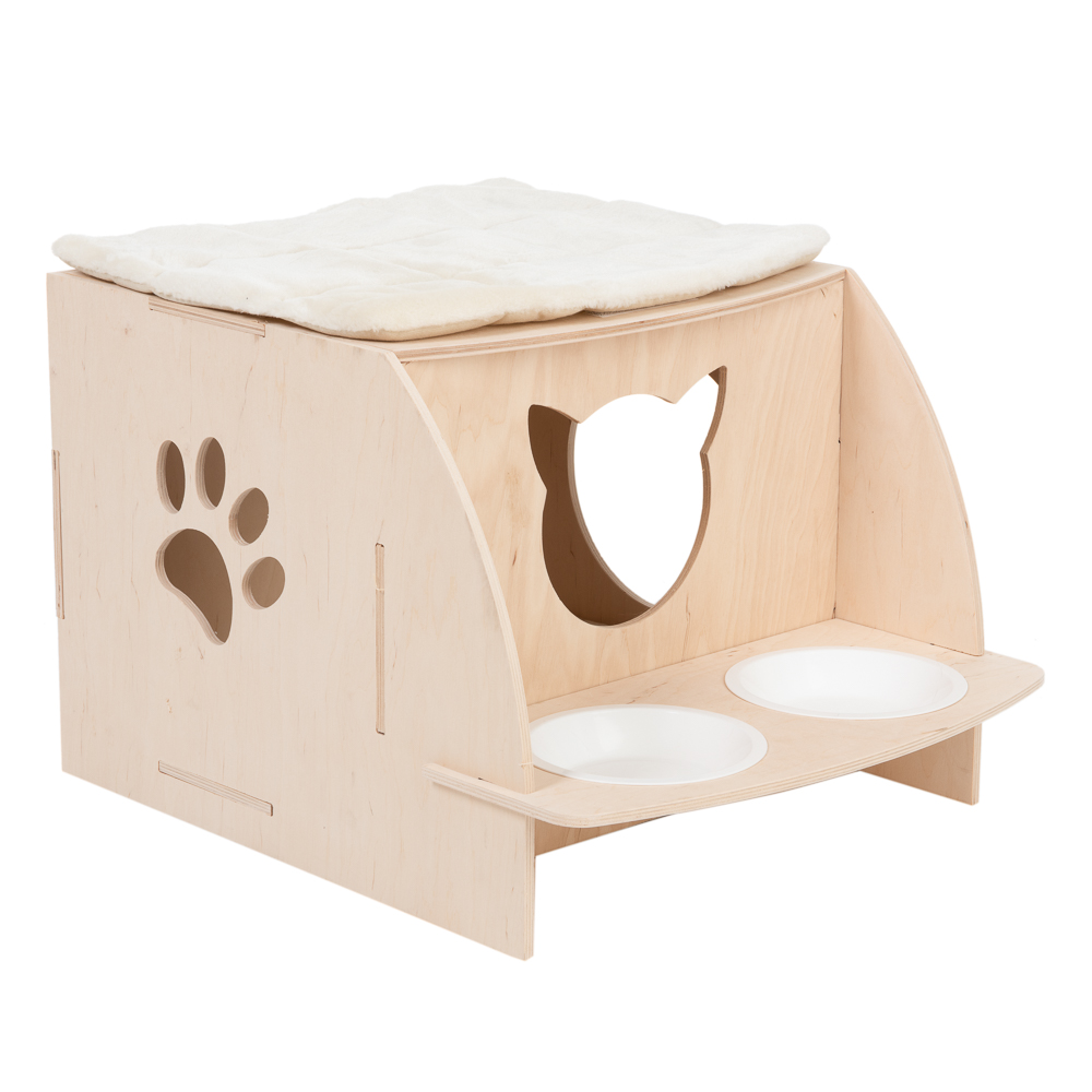 Casetta per gatti Natural Paradise Daisy - L 57 x P 42,8 x H 36 cm