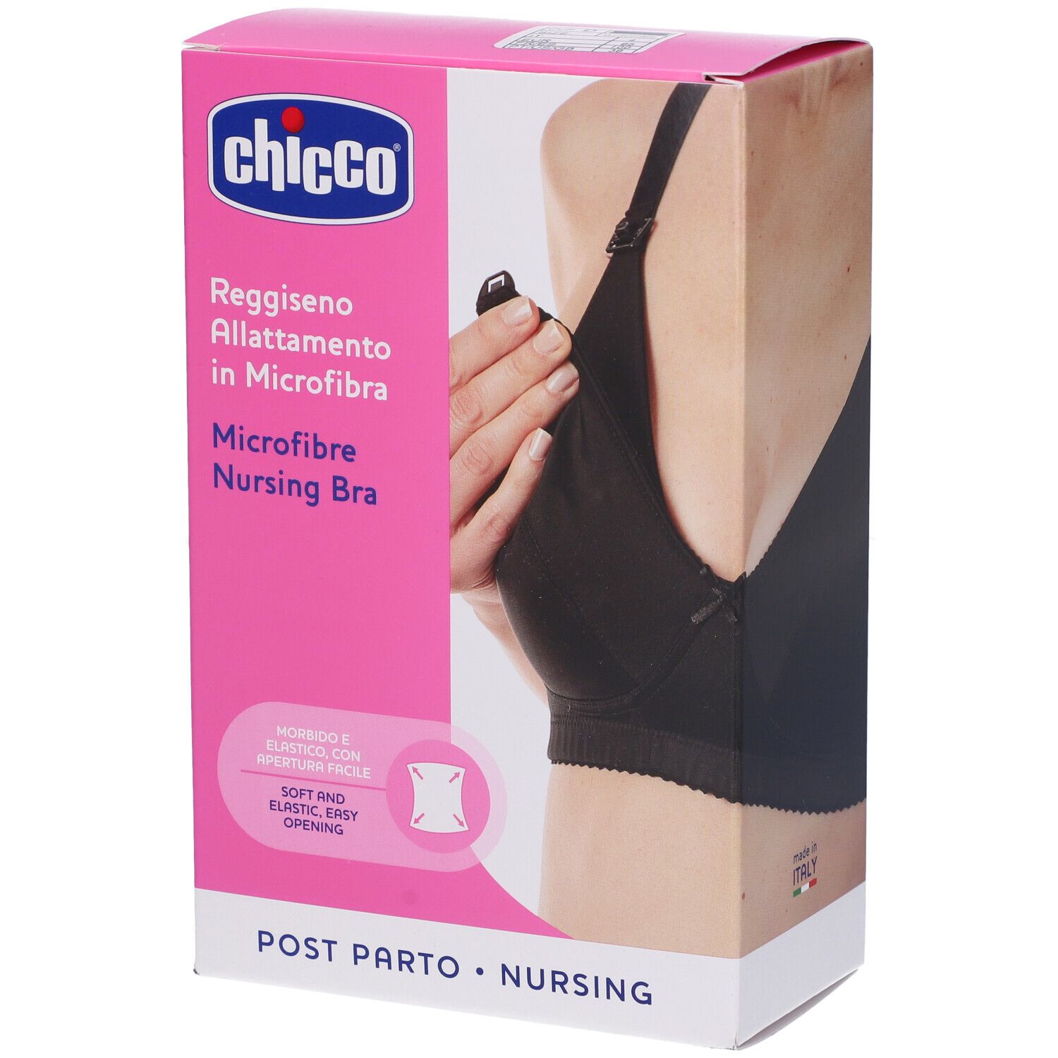 Chicco Reggiseno Allattamento Microfibra Nero 4D 1 pz Altro