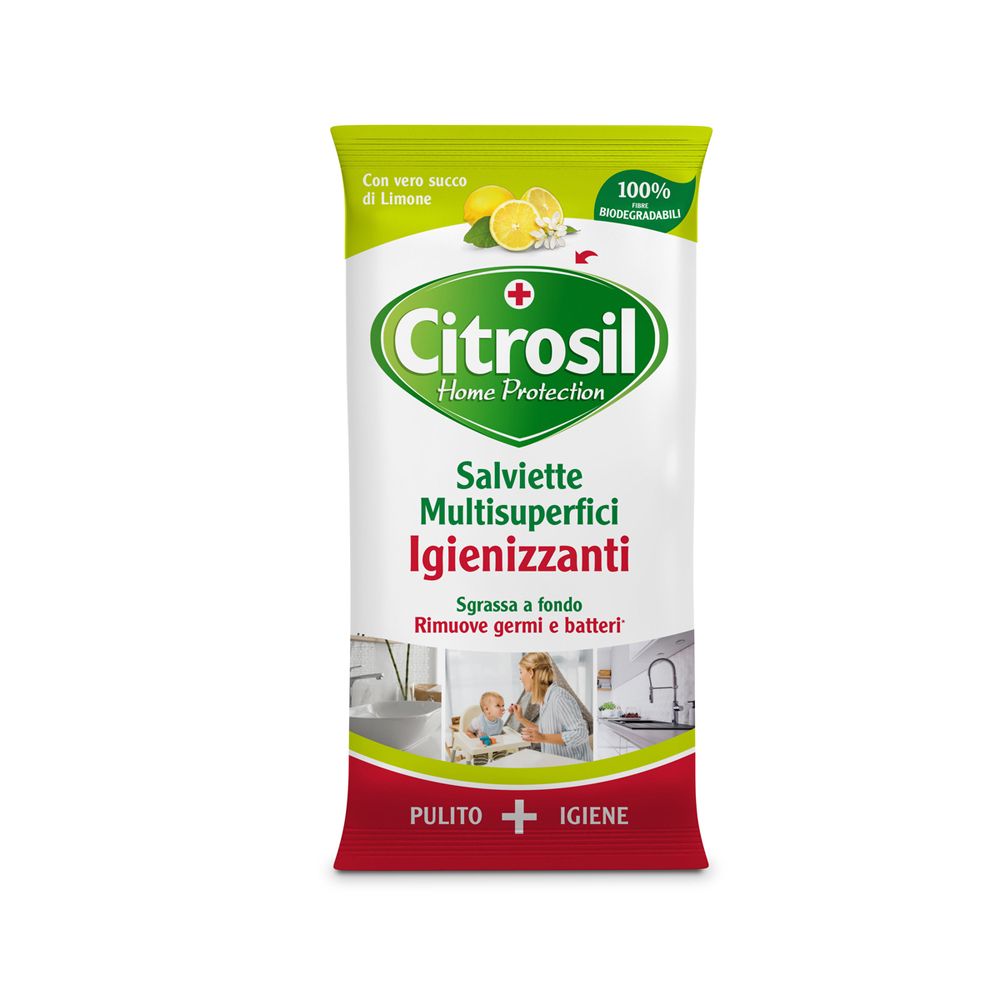 Citrosil Salviette Igienizzanti Limone 40 pz