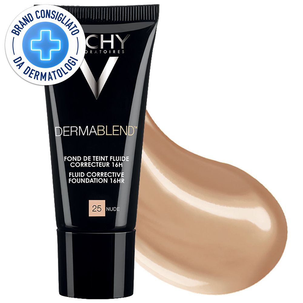 Vichy Dermablend Fondotinta Correttore Fluido 16h tonalità 25 30 ml Ma