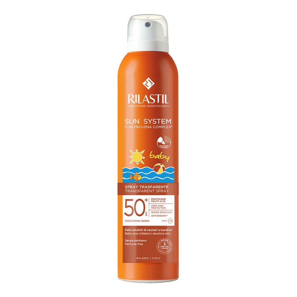 Rilastil Sun System Baby Transparent Spray Spf50+ 200 ml Crema