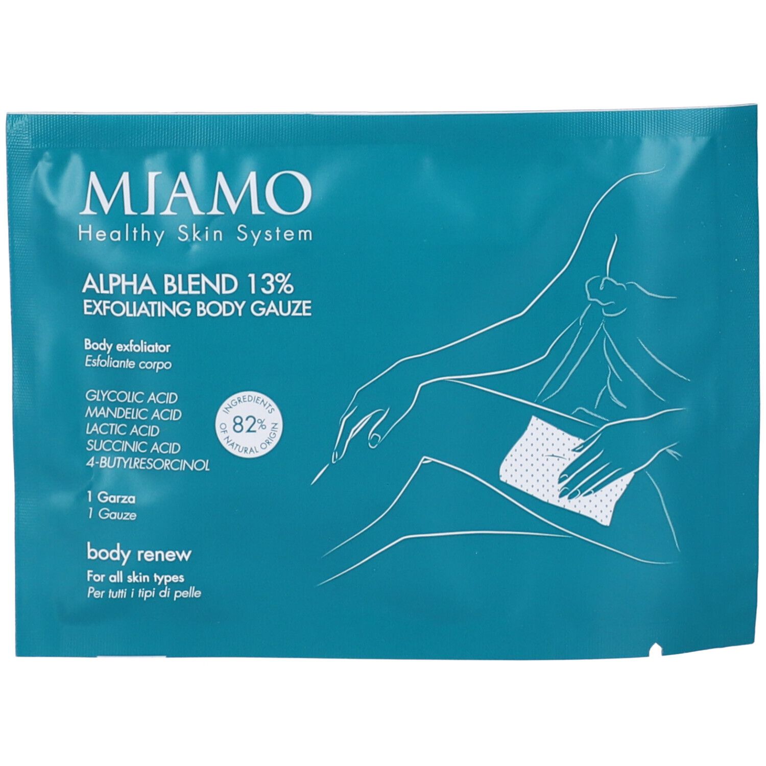 Miamo Body Renew Alpha Blend 13% Exfoliating Gauze Inbevute 12 g Altro