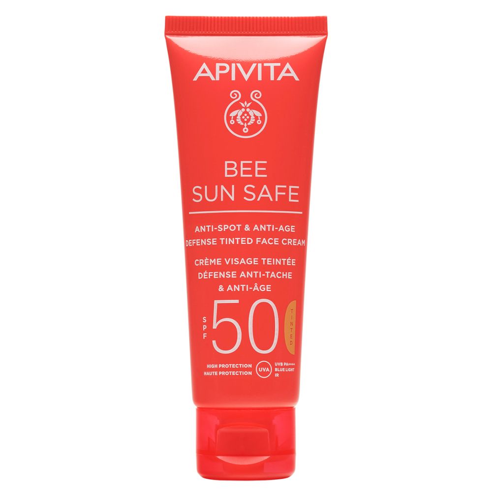 APIVITA Crema Viso Colorata Anti-Macchia&Anti-Age SPF50 50 ml solare