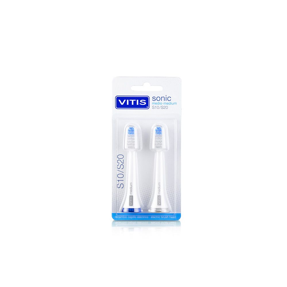 Vitis® Sonic Testine Medium s20 1 pz Spazzolino da denti