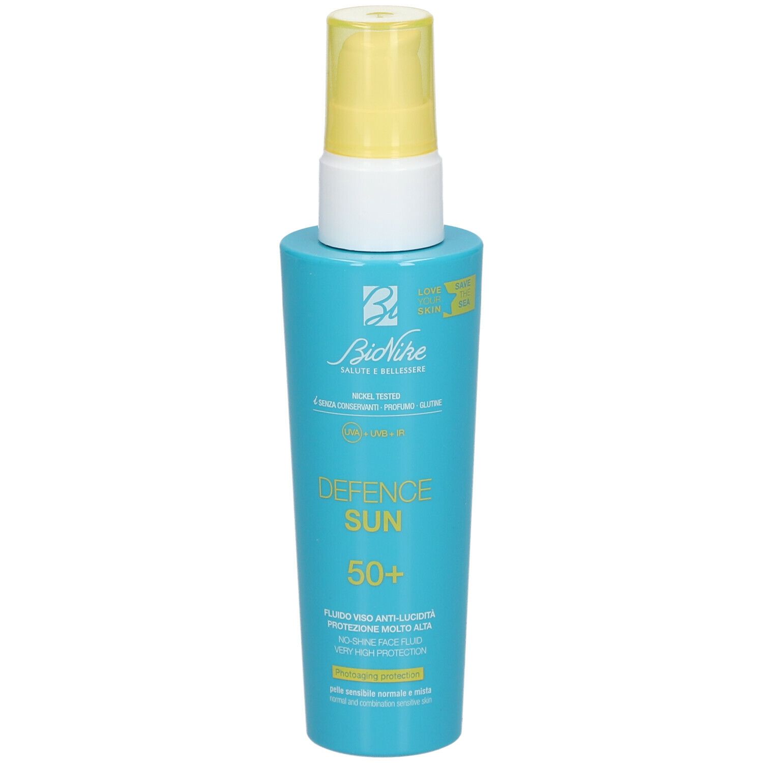 BioNike Defence Sun Fluido Viso Anti-Lucidità SPF 50+ 50 ml