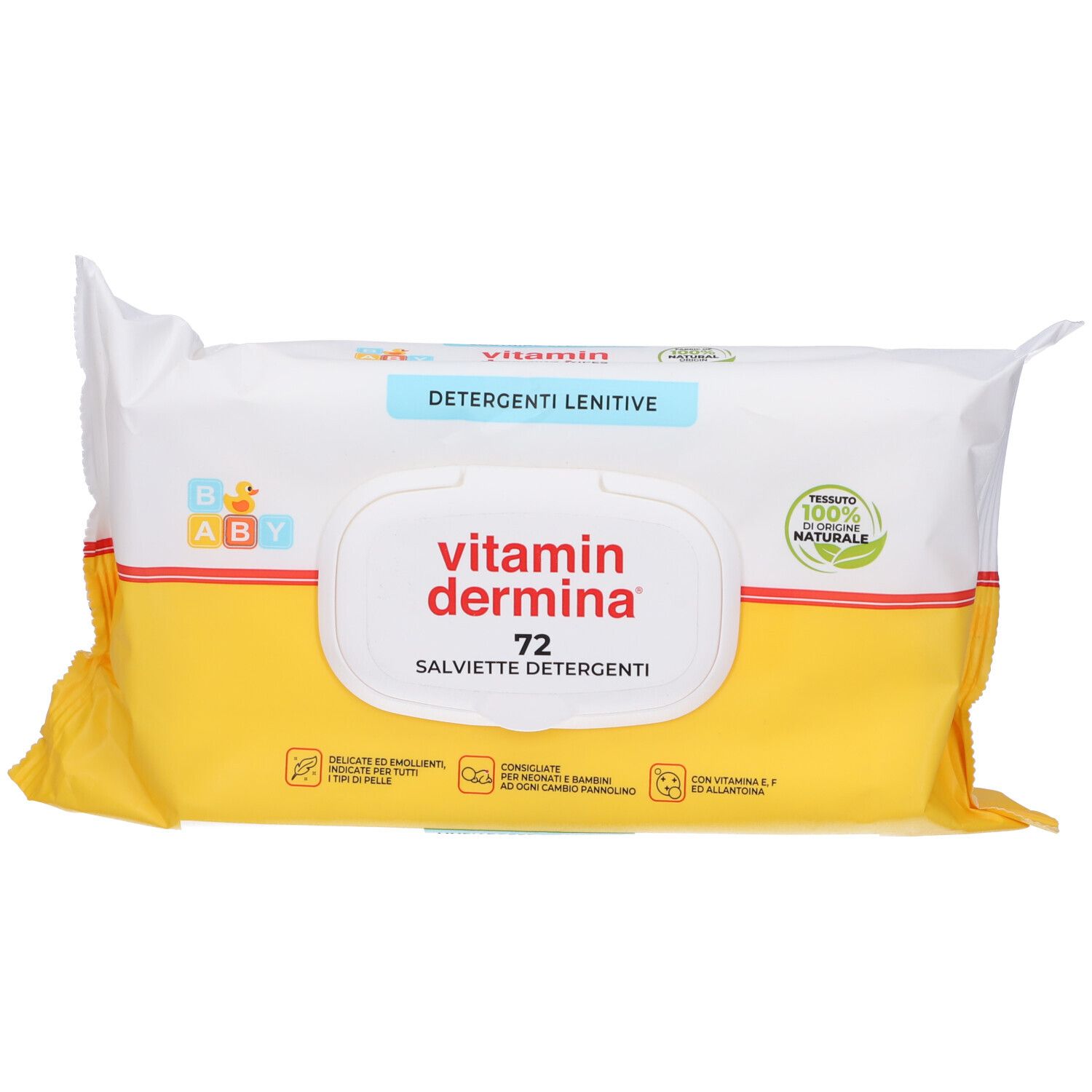 Vitamin Dermina Salviette Detergenti Lenitive 72 pz