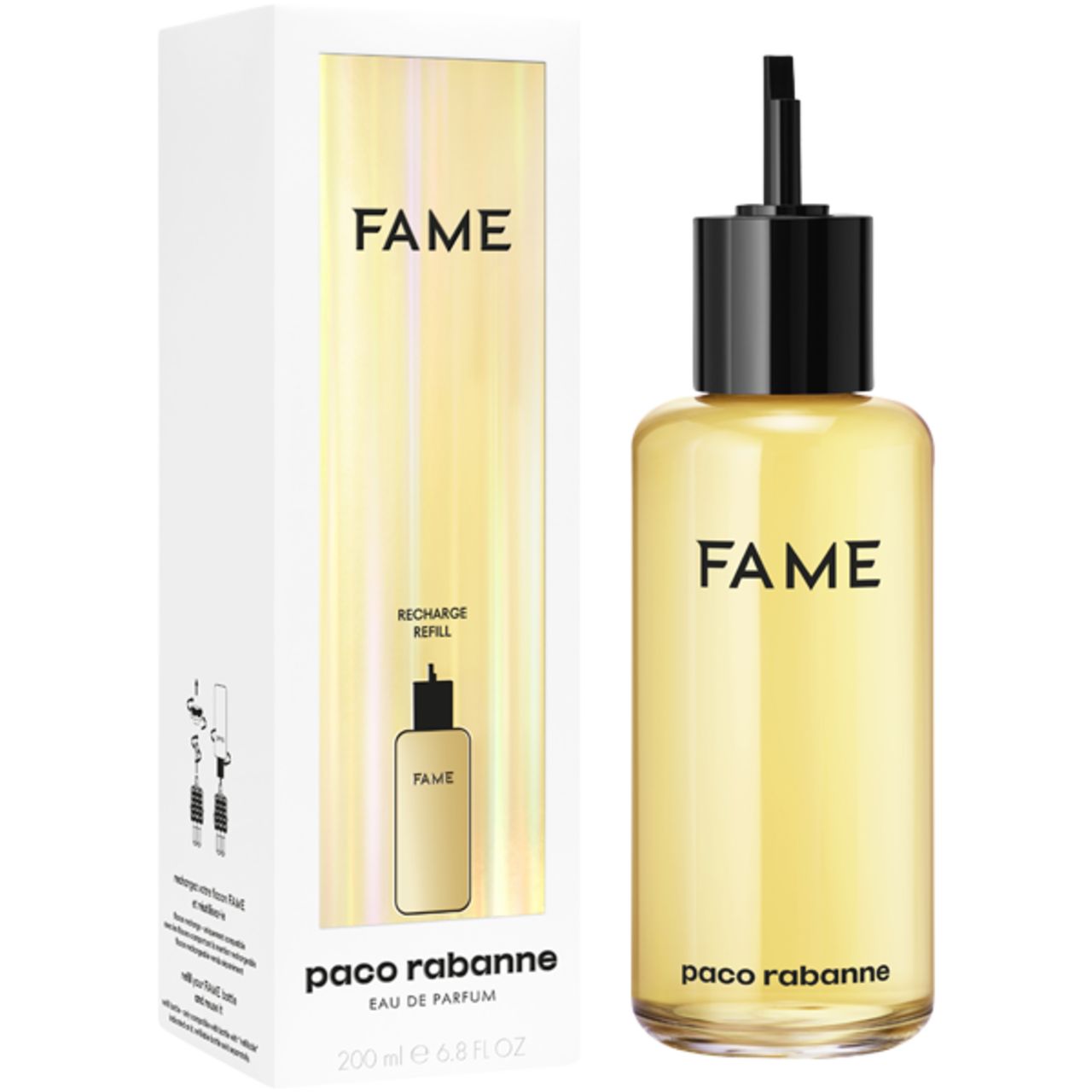 Paco Rabanne Fame Eau De Parfum Spray 200ml Ricarica 200 ml Profumo