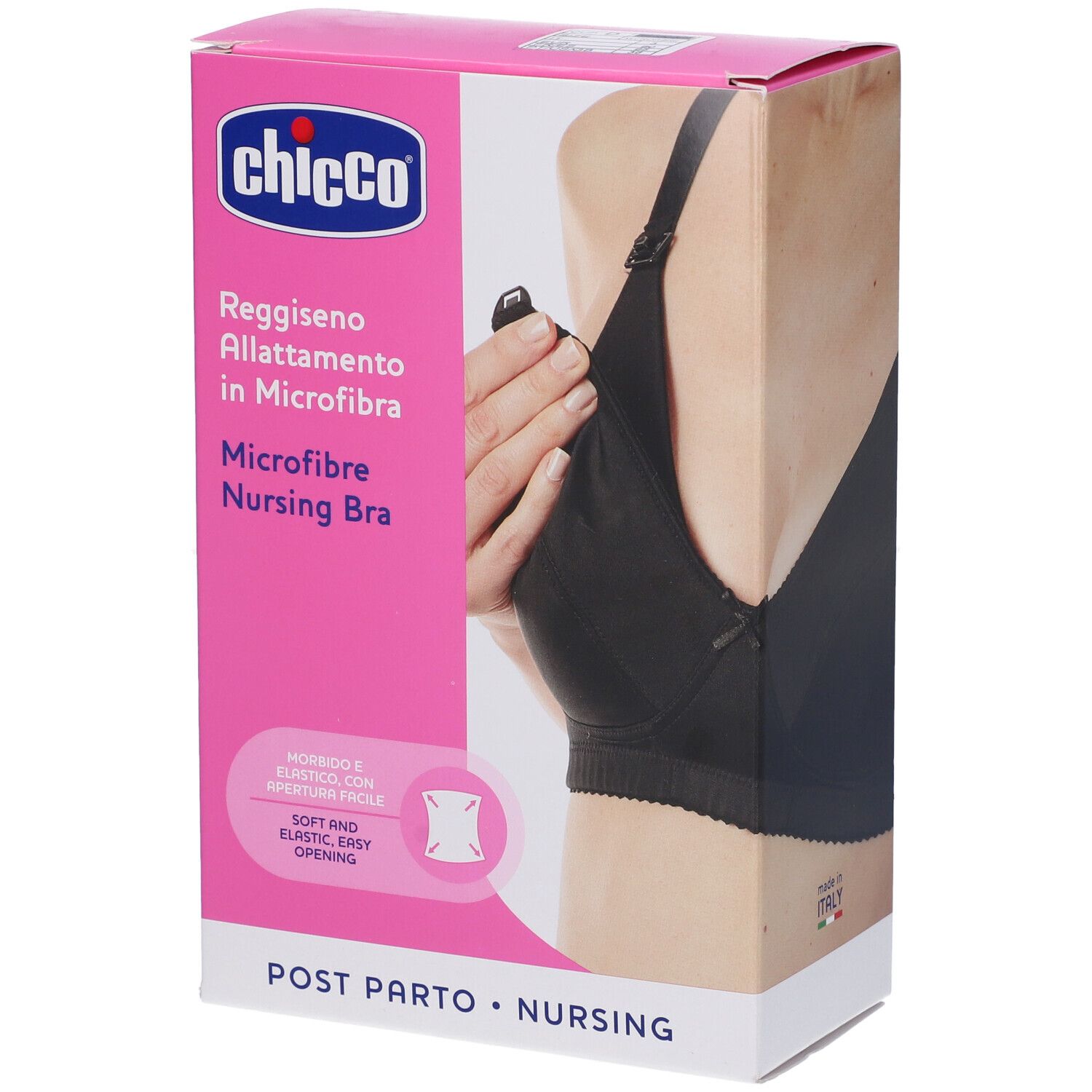 Chicco Reggiseno Allattamento in Microfibra Colore Nero Taglia 3D 1 pz