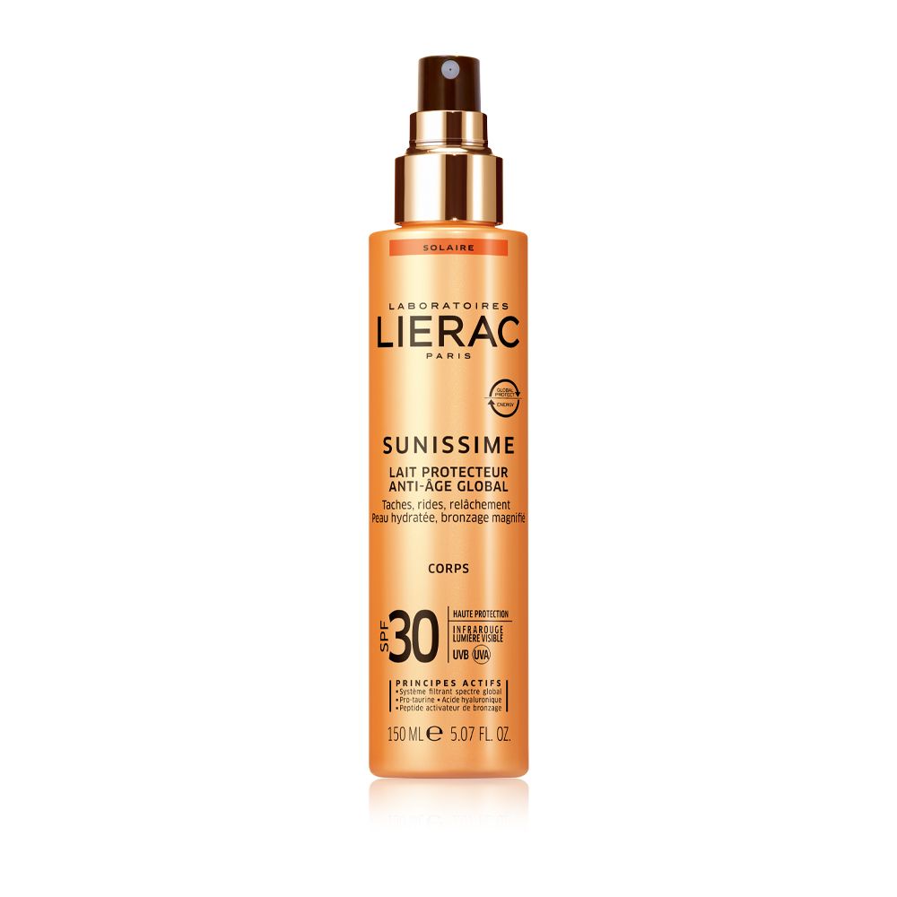 LIERAC Sunissime Latte Corpo Solare Protettivo SPF 30 Antietà Globale