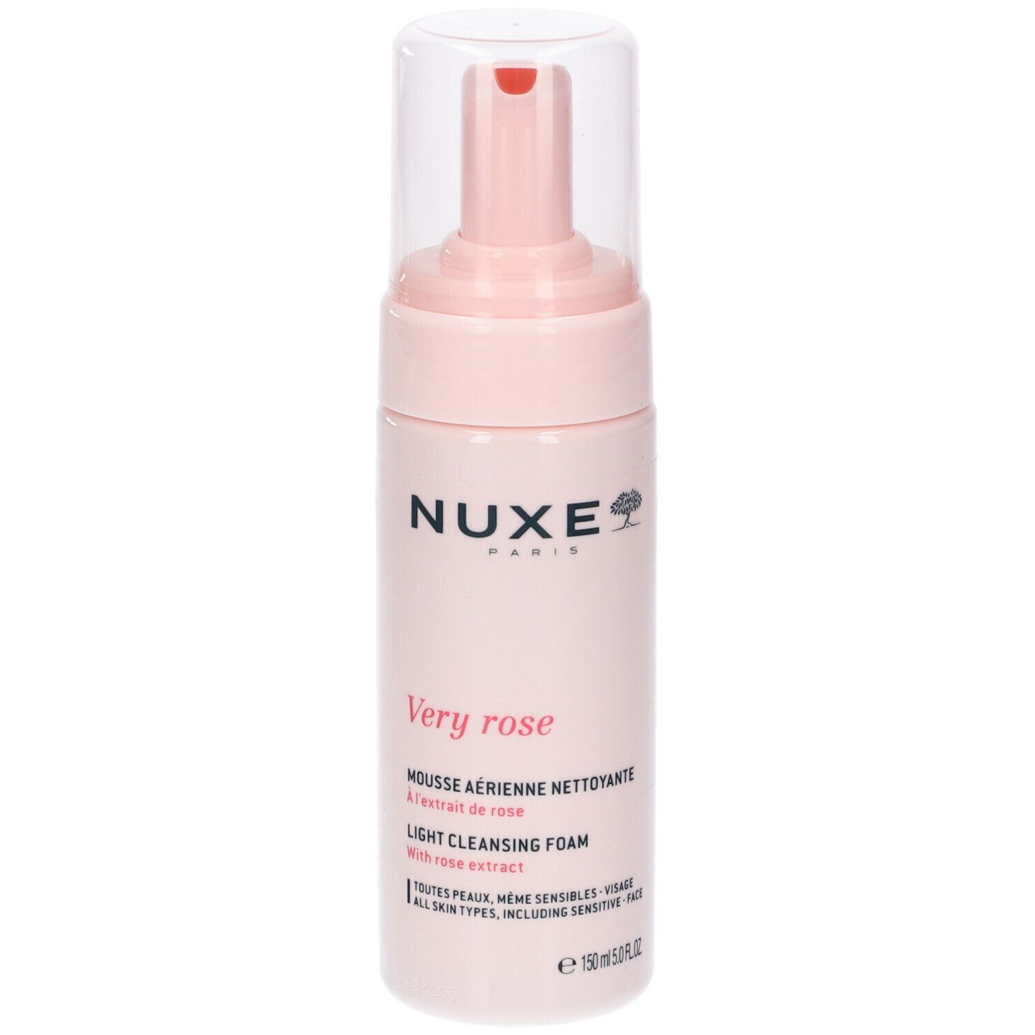 Nuxe Very Rose Mousse leggera detergente 150 ml Detergente