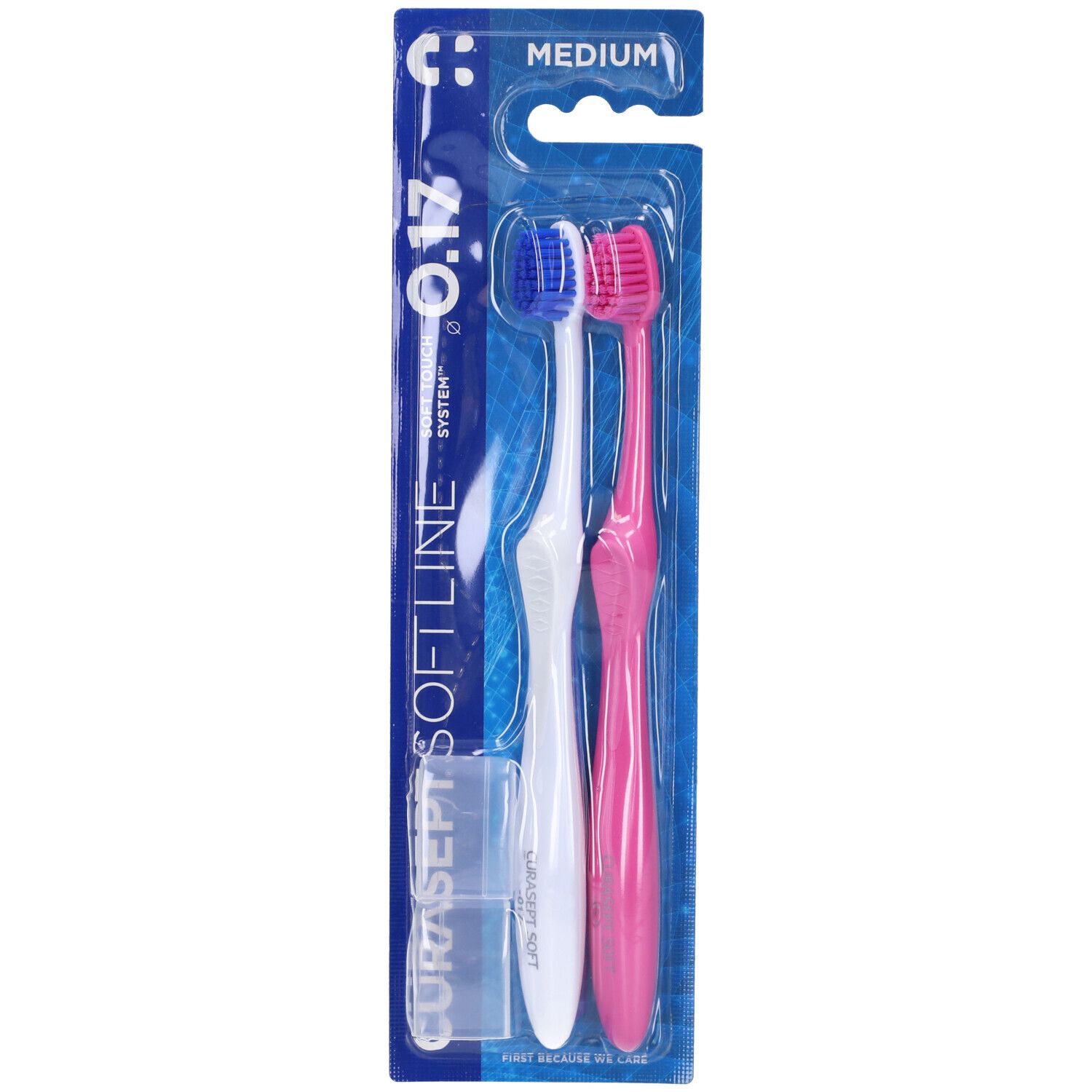 Spazzolino Curasept Soft - Medium 017 2 pz da denti