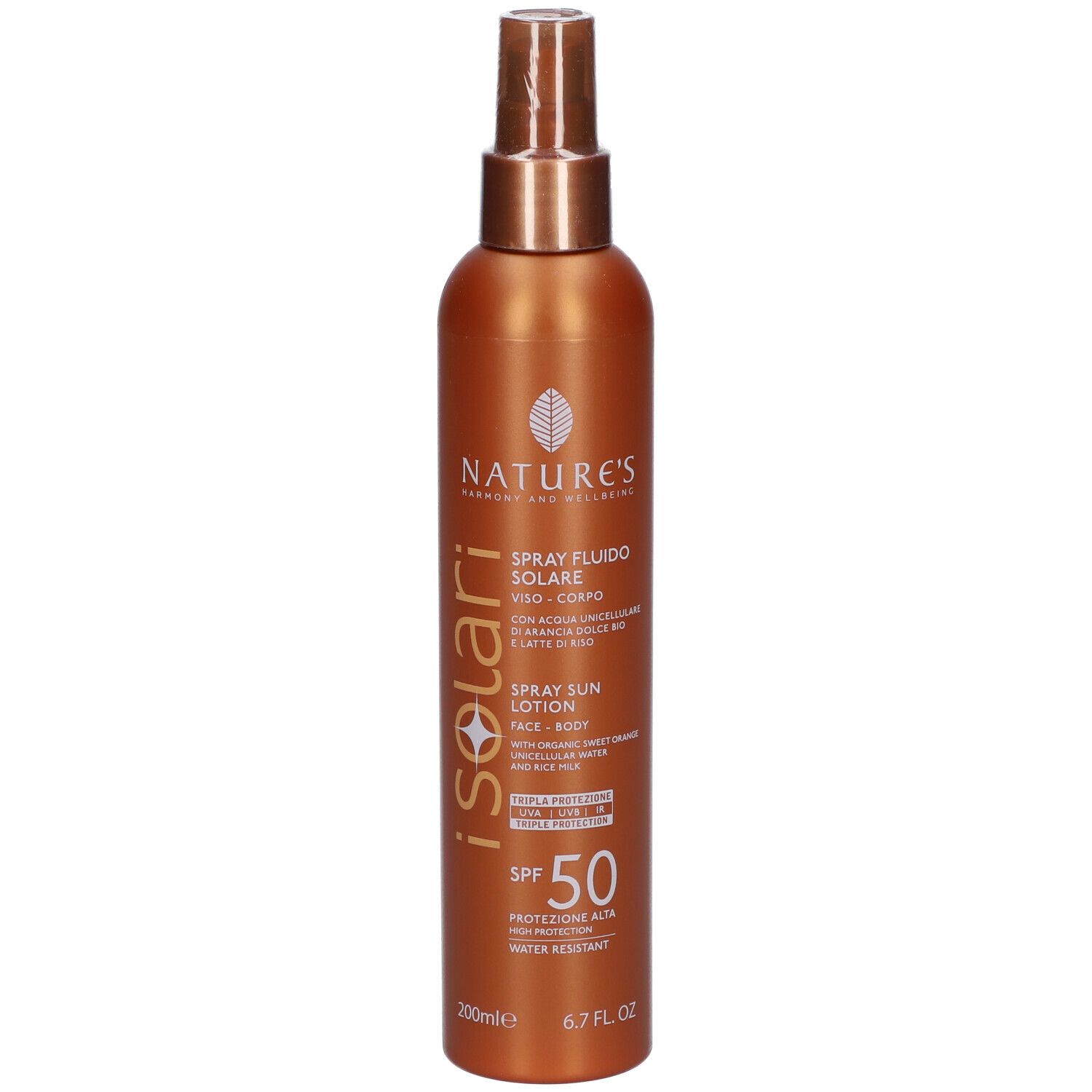 NATURE'S iSolari Spray Fluido Solare SPF 50 200 ml