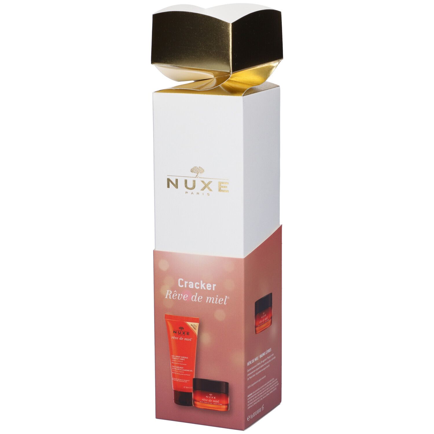 Nuxe Cracker Reve De Miel Balsamo Labbra + Gel Doccia 1 pz Set