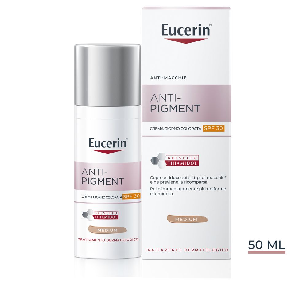 Eucerin Anti-Pigment Crema Giorno SPF 30 Colorata Medium 50 ml solare