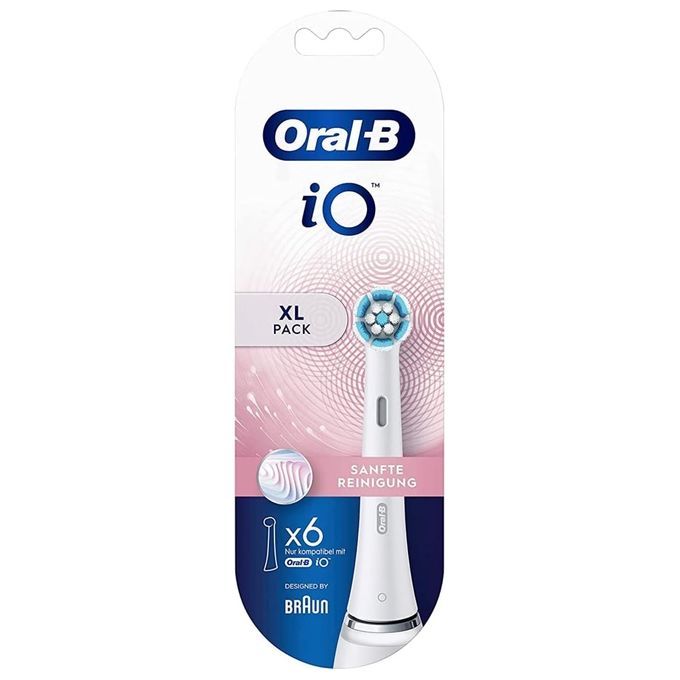 Braun Oral-B iO Testine di Ricambio Pulizia Delicata 6 Pezzi 1 pz Spaz