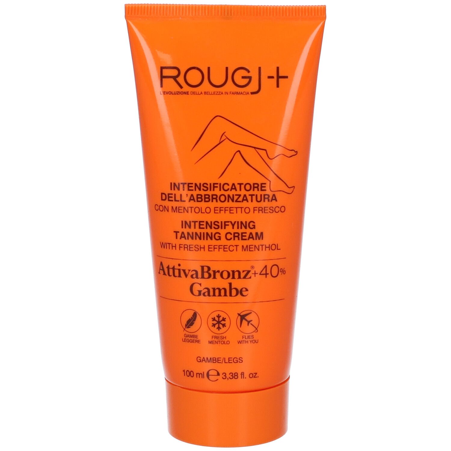 ROUGJ+ AttivaBronz +40% Gambe Crema 100 ml solare