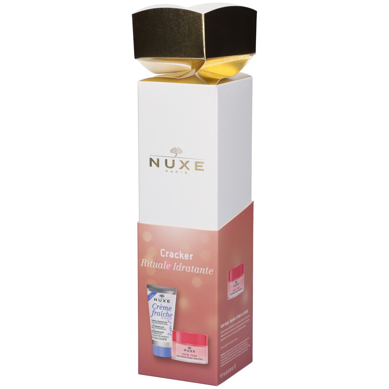 Nuxe Cracker Very Rose Balsamo Idratante Labbra + Crema 48h 1 pz Set