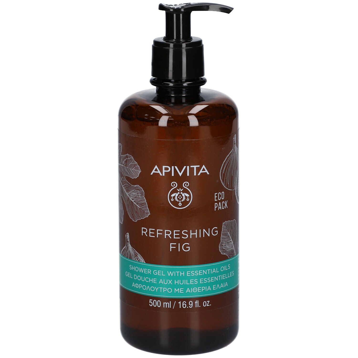 APIVITA REFRESHING FIG Gel Doccia con Oli Essenziali 500 ml detergente