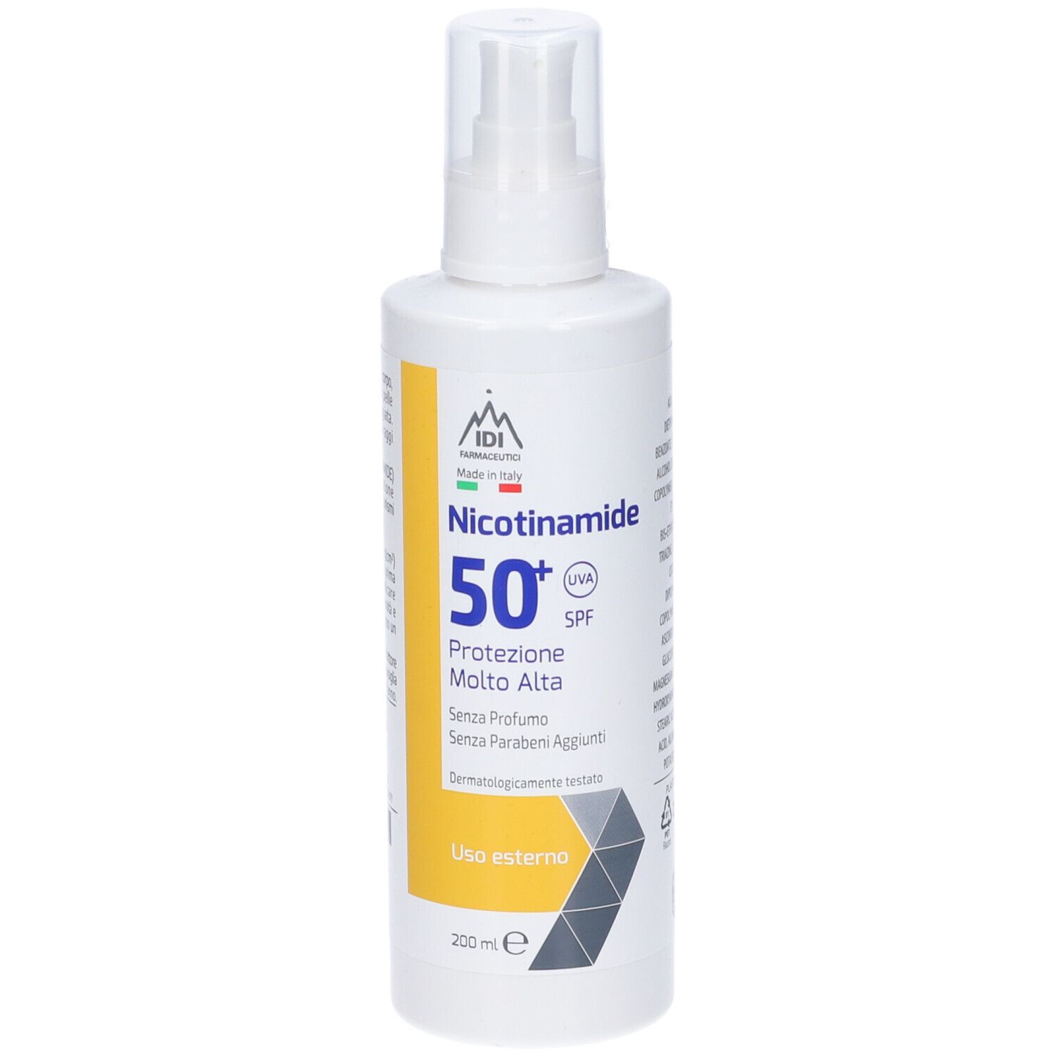 Nicotinamide Spf 50+ 200 Ml ml Soluzione