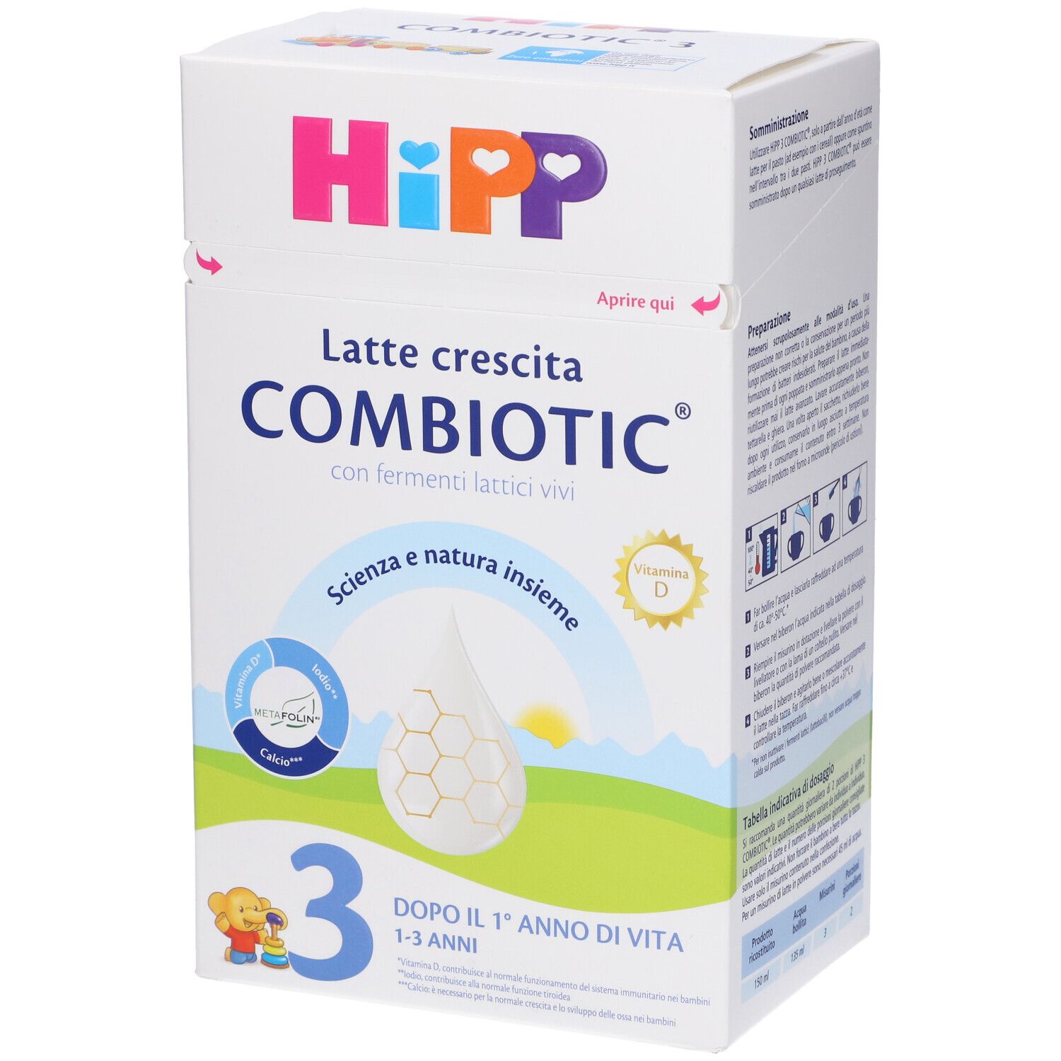 HIPP Latte Crescita COMBIOTIC 3 600 g Polvere