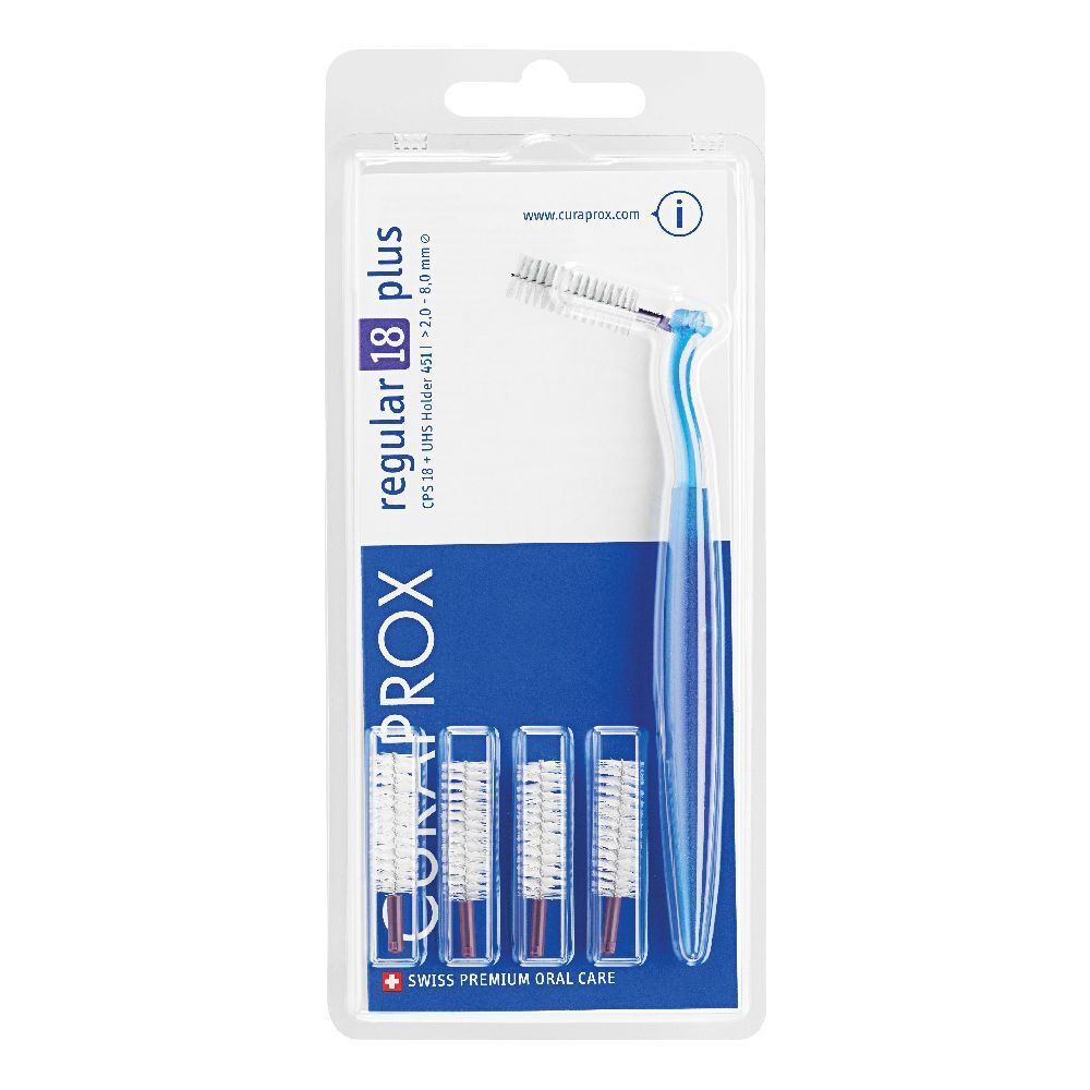 Curaprox Cps Regular 18 Con 4 Scovolini + Supporto 5 St