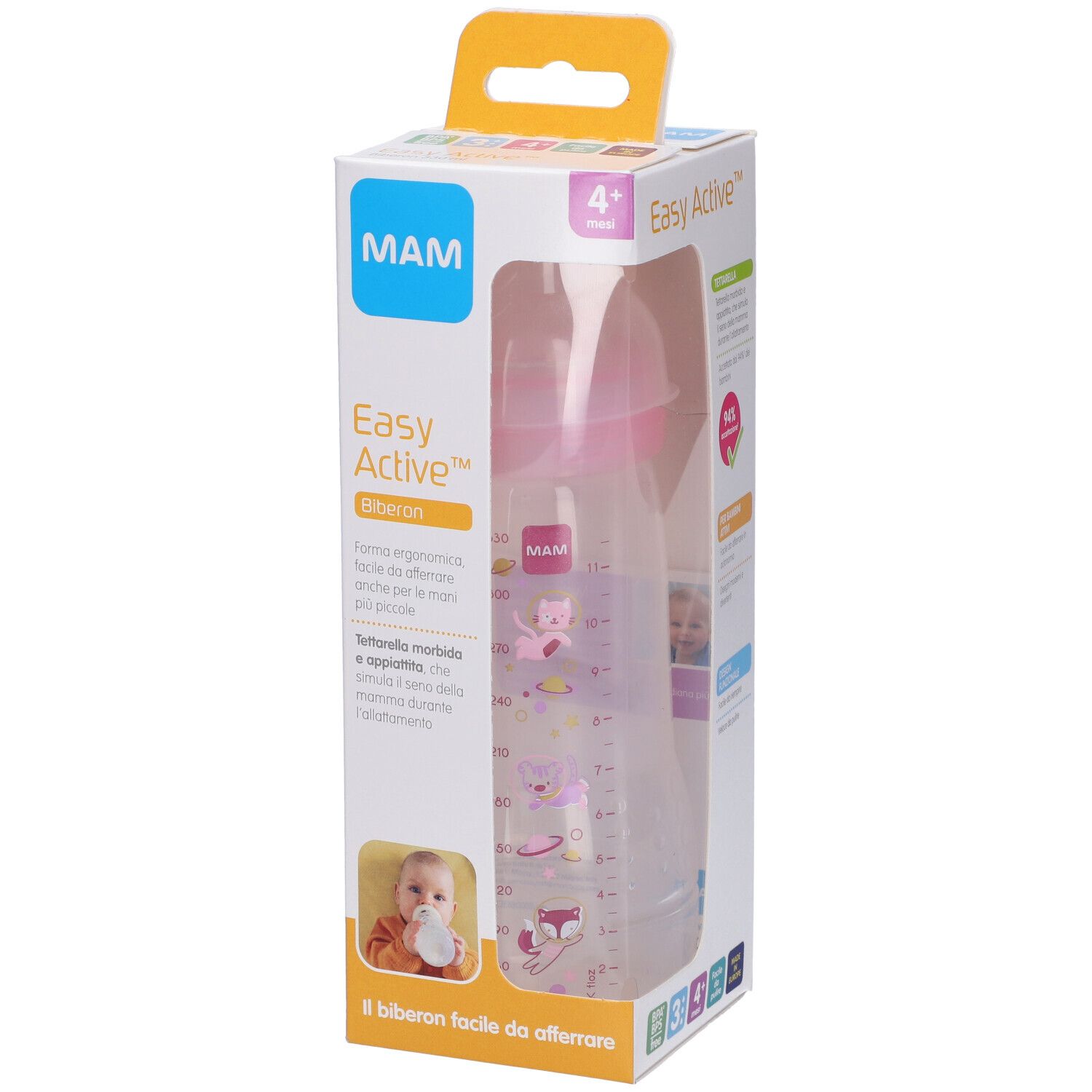 Mam Easy Active Bib 330Ml Femm 1 St