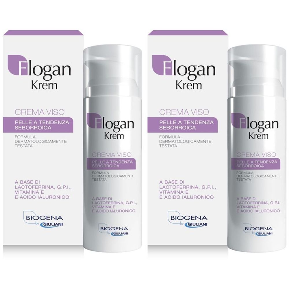 BIOGENA Flogan Krem Crema-viso idratante e lenitiva Set da 2 2x50 ml C