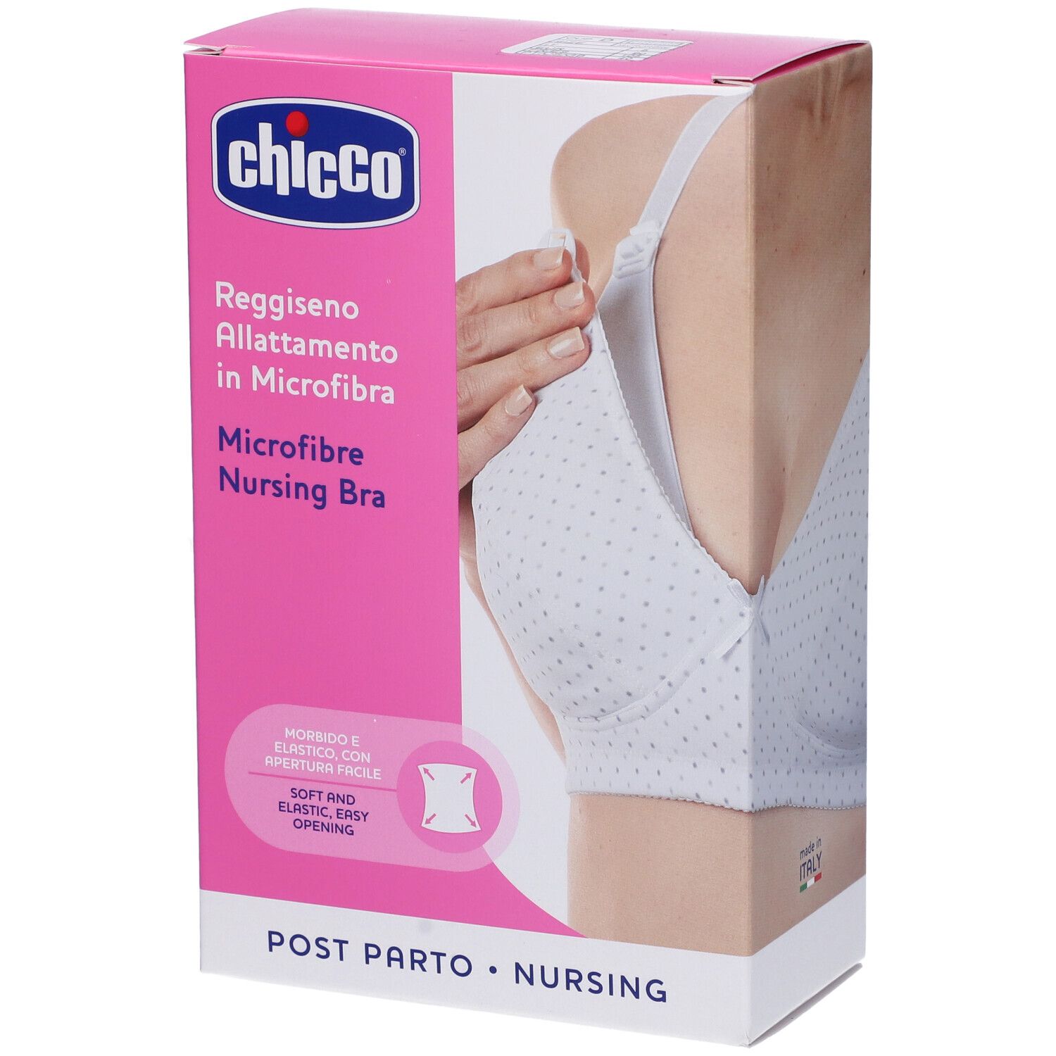 Chicco Reggiseno Allattamento Microfibra Bianco 5D 1 pz Altro