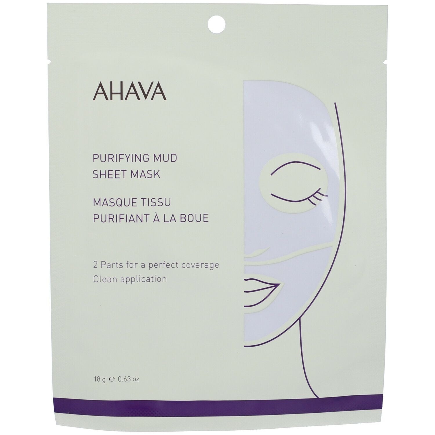 AHAVA Maschera di Fango Purificante 18 g viso