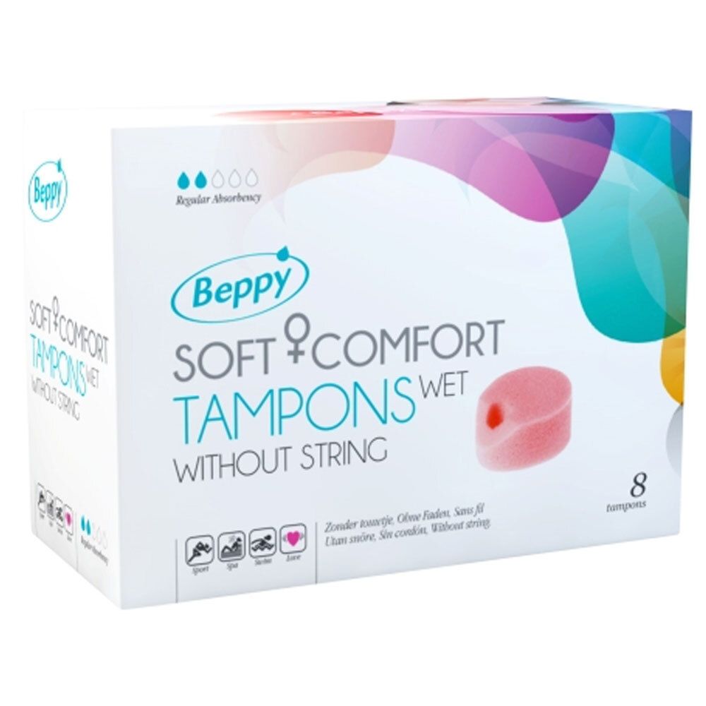 Beppy *WET* Soft + Comfort Tampons senza filo 8 pz Tampone